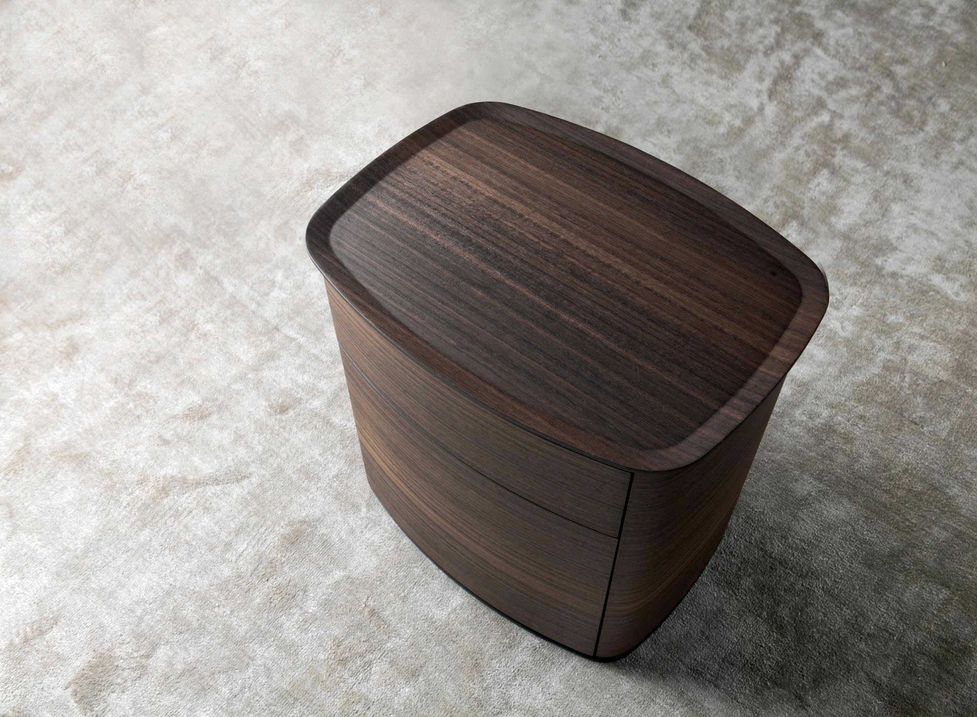 Semi-round modern wood bedside tables - 4040 - Molteni&C