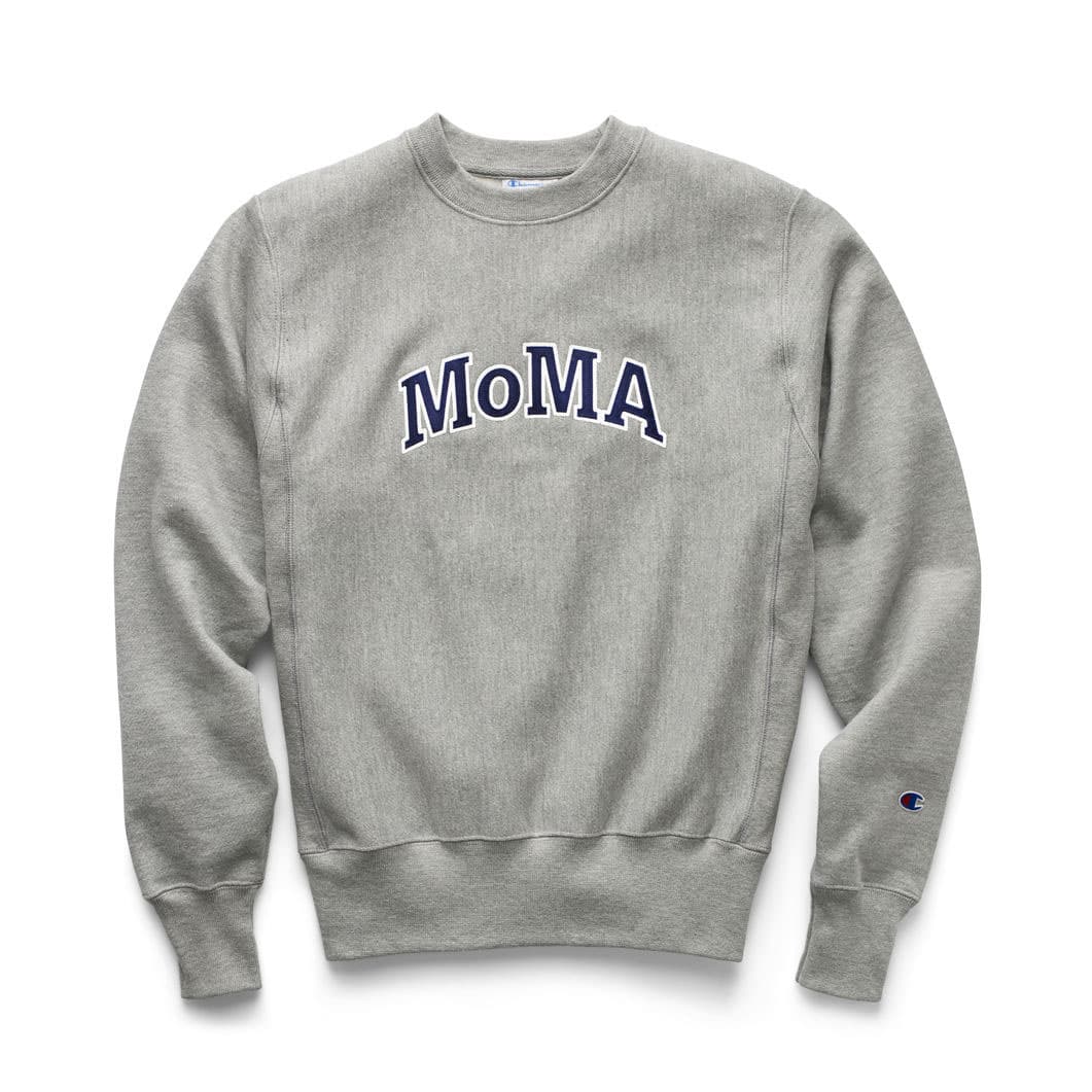 Champion クルーネックスウェットシャツ MoMA Edition グレー L(L
