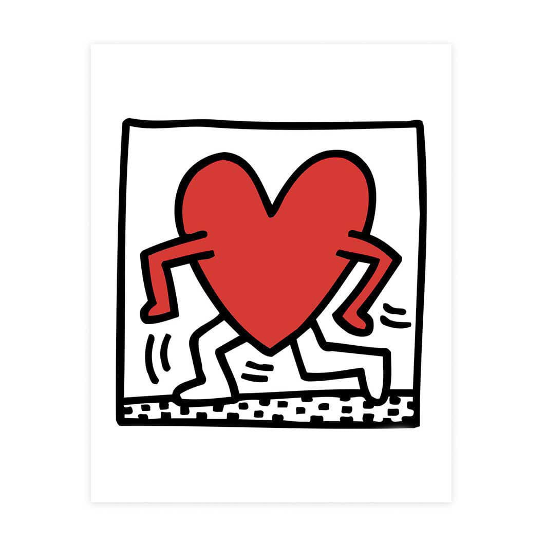 キース・ヘリング：KH04 Heart ポスター(KH04 Heart)：ポスター