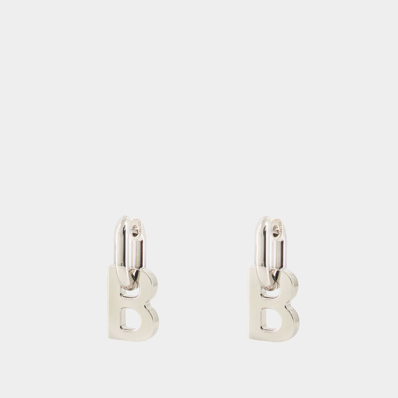 B Chain Xs Earp Earring - Balenciaga - Slick Silver