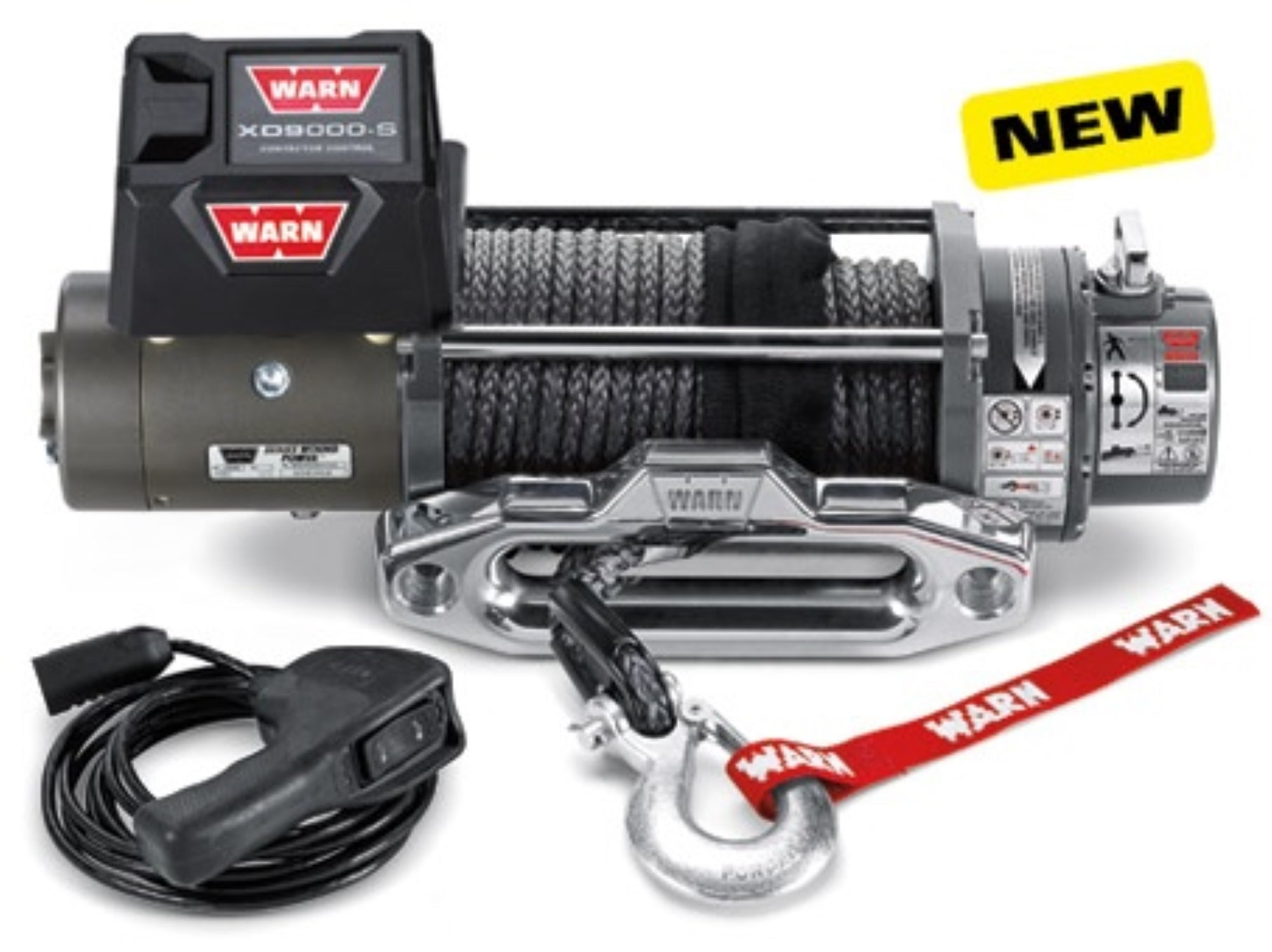 WARN 88550 XD9000-S Winch, 12v, Synthetic Rope, FREE SHIPPING