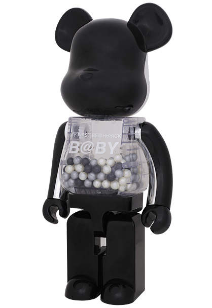 MEDICOM TOY - MY FIRST BE＠RBRICK B＠BY 1000％ （BLACK ＆ SILVER