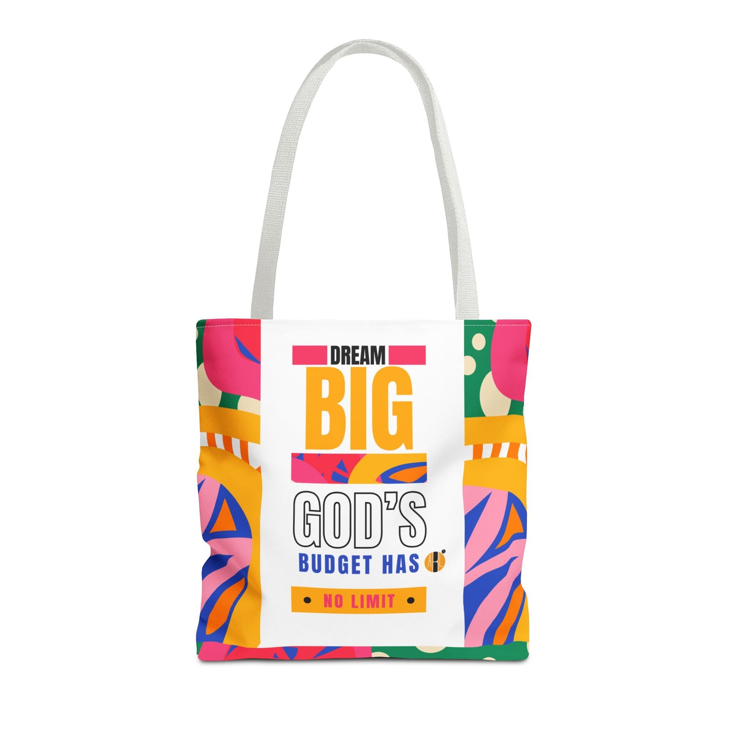 Dream Big, God's Budget-Tote Bag – Abeille Creations (ABL)