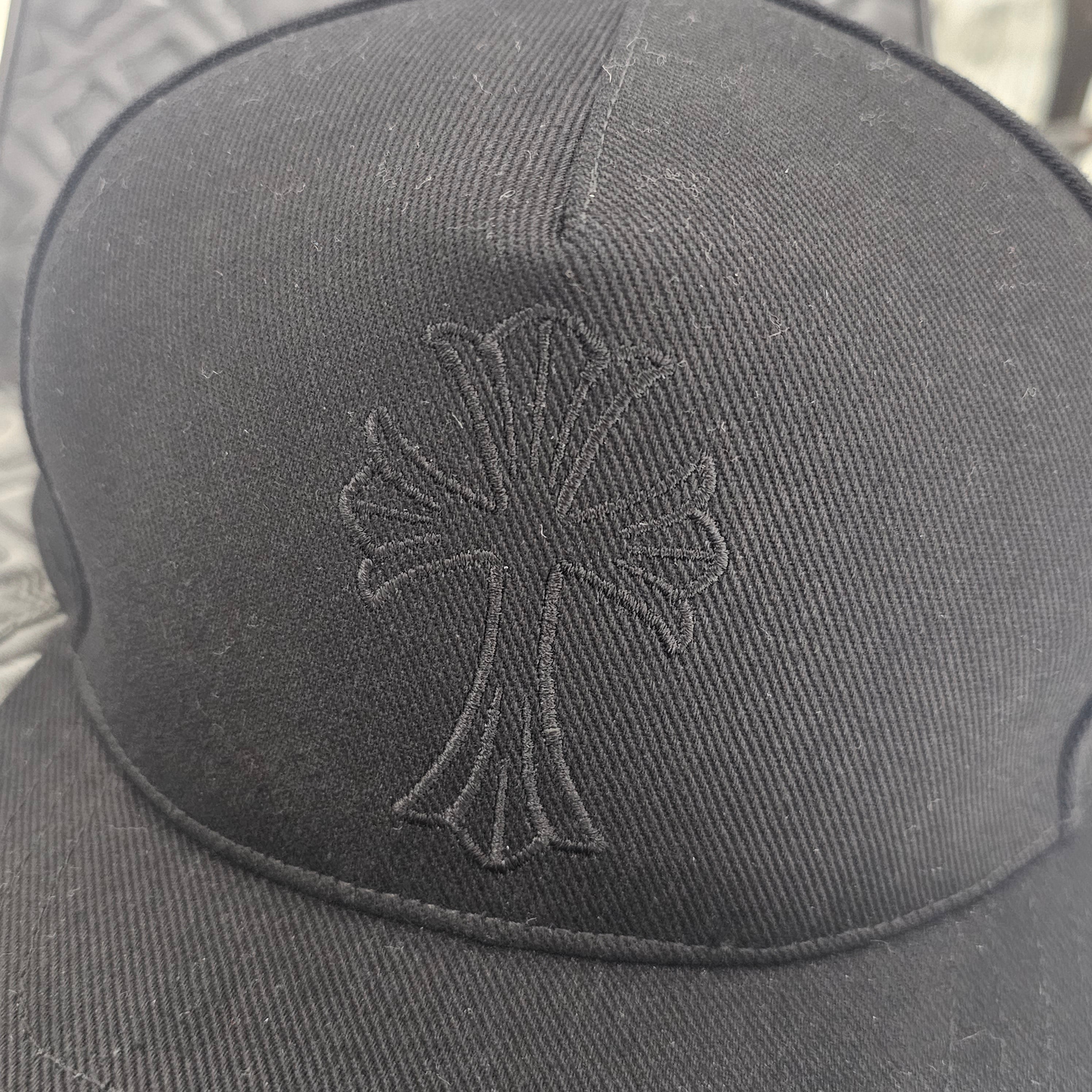 CHROME HEARTS Cross Embroidery Denim Baseball Cap Size ONE SIZE(51