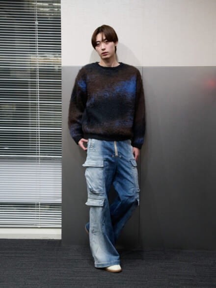 成田 凌] 穴開きニットは穴が開いていて寒い（笑） メンズノンノウェブ