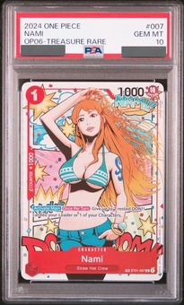 PSA10鑑定済】ナミ【TR】《赤》英語版 トレジャーレア版ST01-007 販売