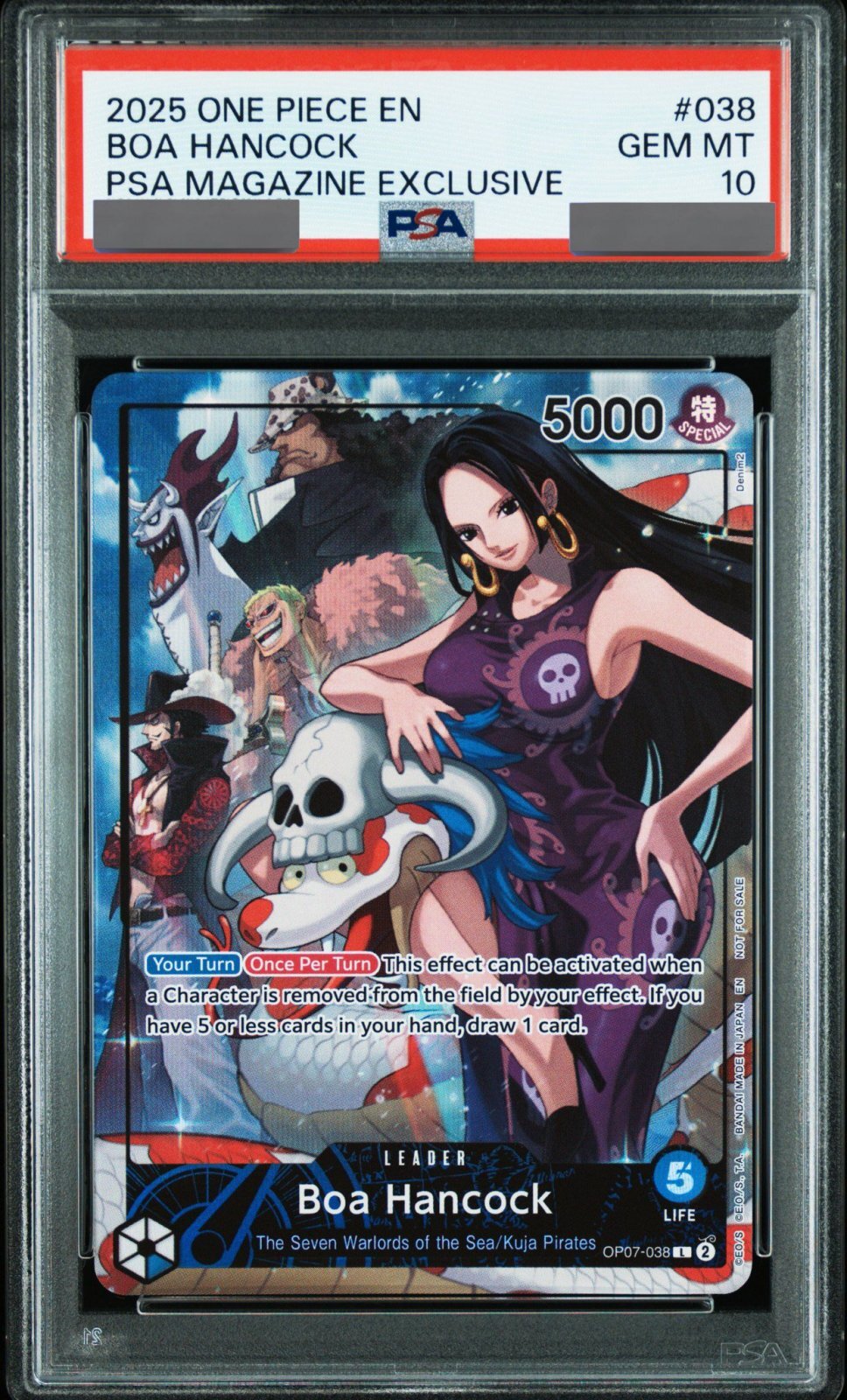 PSA10鑑定済】ボア・ハンコック【プロモ】《青》未開封 ※英語表記 PSA