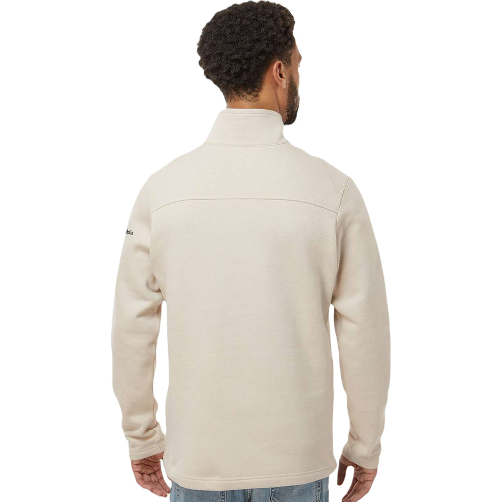 Columbia Men's Dark Stone Heather Great Hart Mountain III Half-Zip Pul