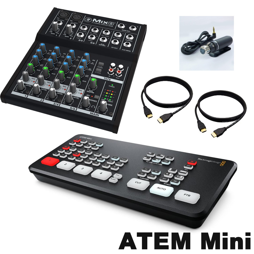Blackmagic HDMI ビデオスイッチャー ATEMmini(アナログミキサーセット