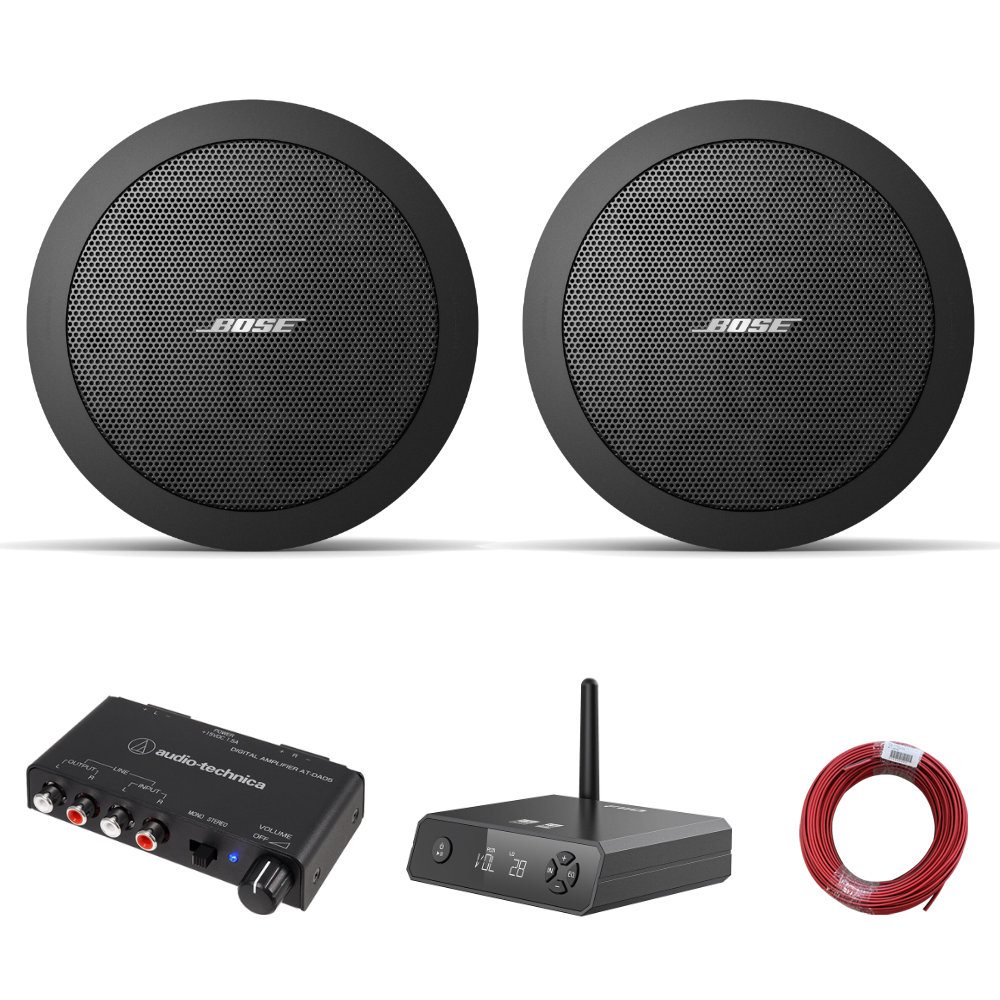 BOSE天井埋め込みスピーカー＋小型アンプセット ホームオーディオ等に