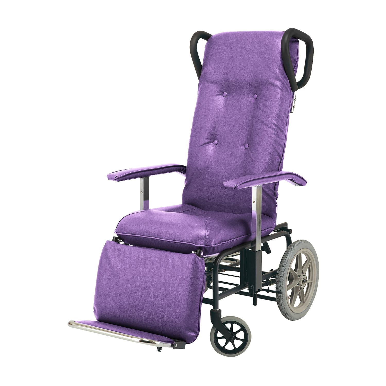 車いす フルリクライニングカームF 車椅子 20-5800-0001 ブラウン 睦三