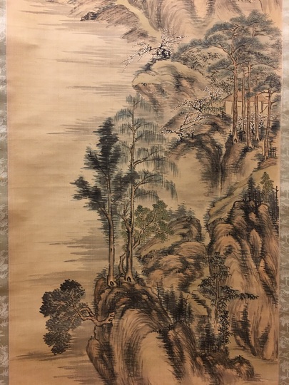 貫名海屋 浅峰山水図｜古美術・掛け軸の販売・買取・鑑定-松本松栄堂