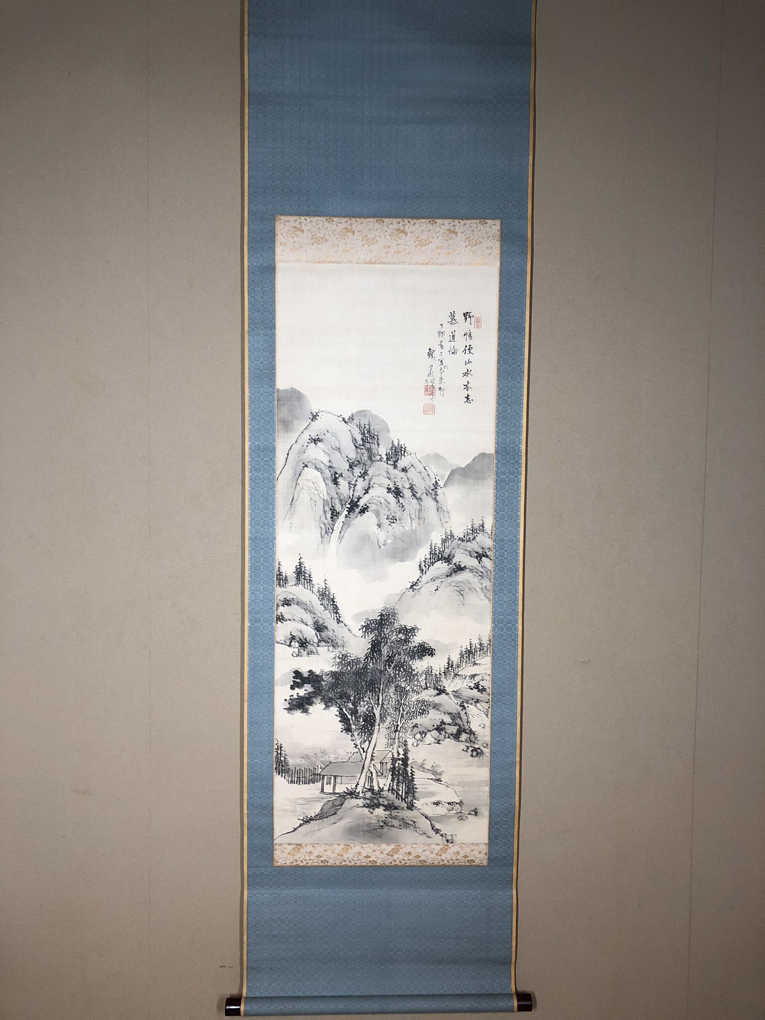 日高鉄翁 水墨山水図｜古美術・掛け軸の販売・買取・鑑定-松本松栄堂