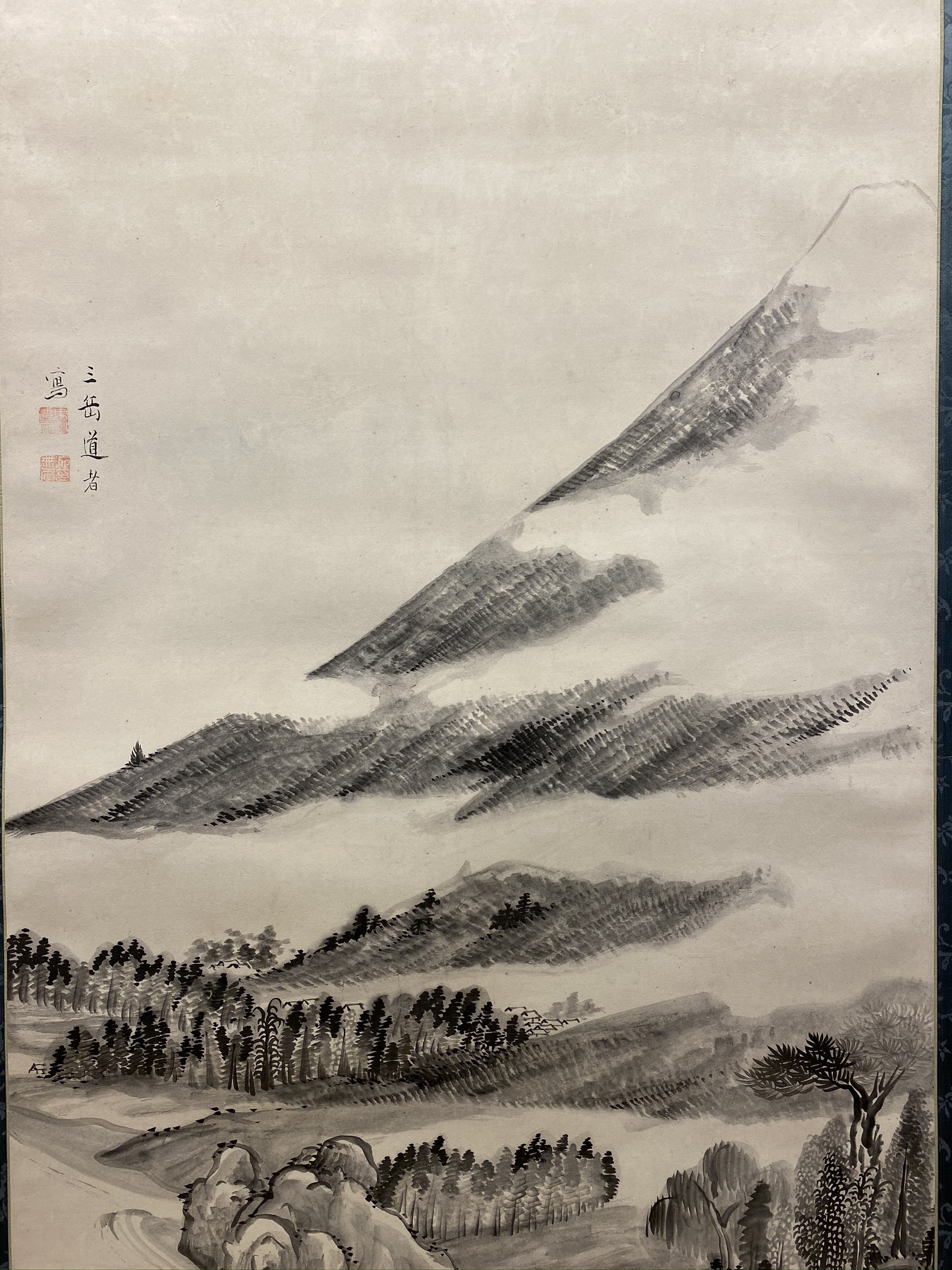 池大雅 富士山図｜古美術・掛け軸の販売・買取・鑑定-松本松栄堂