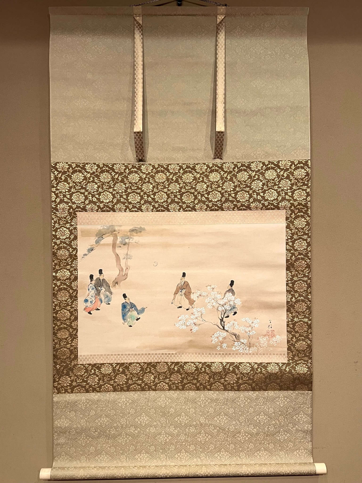 森村宜稲 鞠の庭｜古美術・掛け軸の販売・買取・鑑定-松本松栄堂