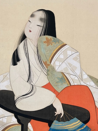 上村松園 月下佳人図｜古美術・掛け軸の販売・買取・鑑定-松本松栄堂