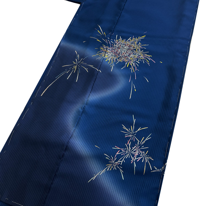 金彩友禅の第一人者「和田光正」氏による夏の付下げ 金彩友禅の第一人