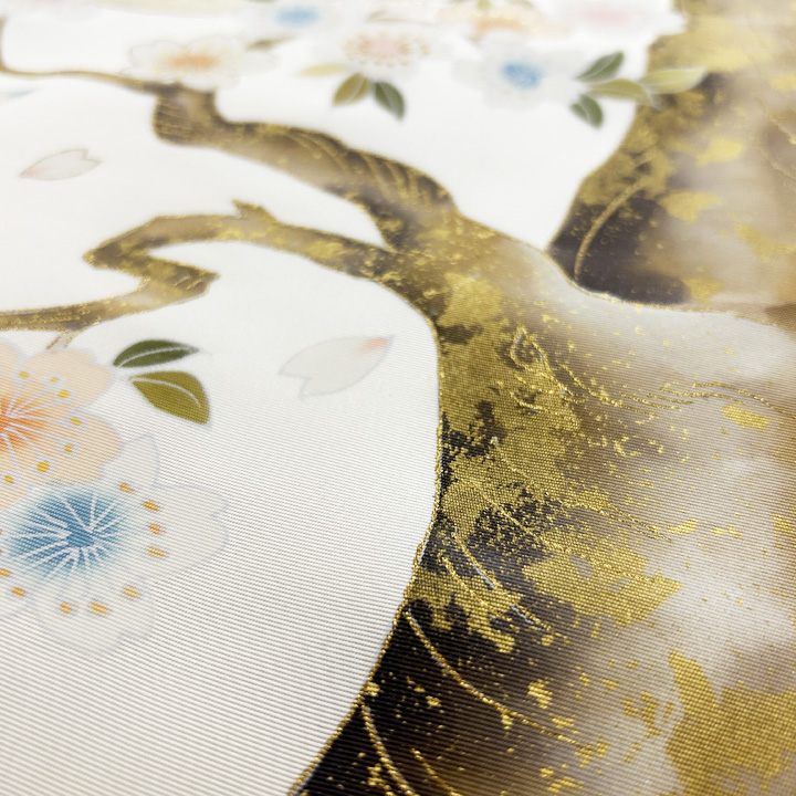 本染め塩瀬九寸名古屋帯【満月に桜】 [150326-ko-5] - ￥96,800 : 着物