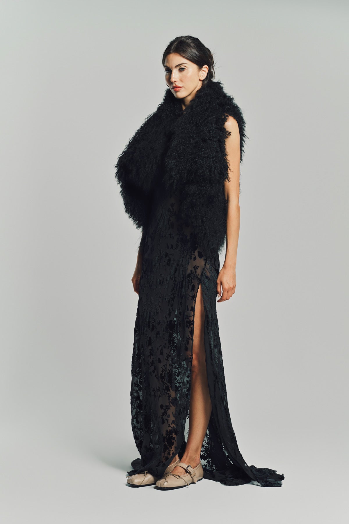 ANN DEMEULEMEESTER | BERETA SHEARLING WAISTCOAT