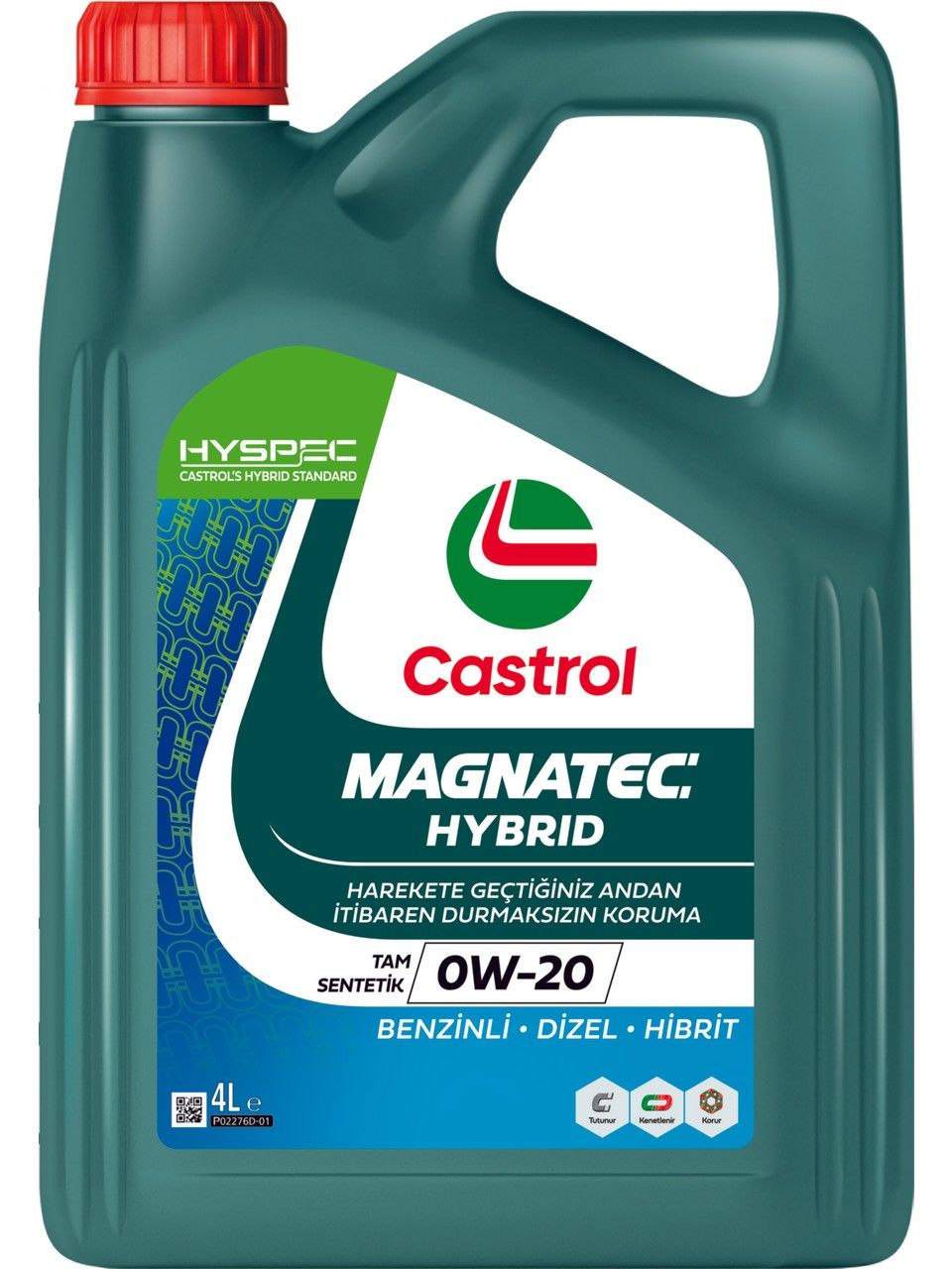 Castrol Magnatec Hybrid Motor Yağı 0W-20 4 Litre