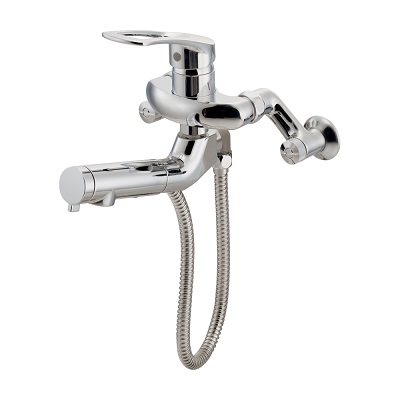 水栓金具 カクダイ 192-146 シングルレバー混合栓 シャワー付 逆流防止