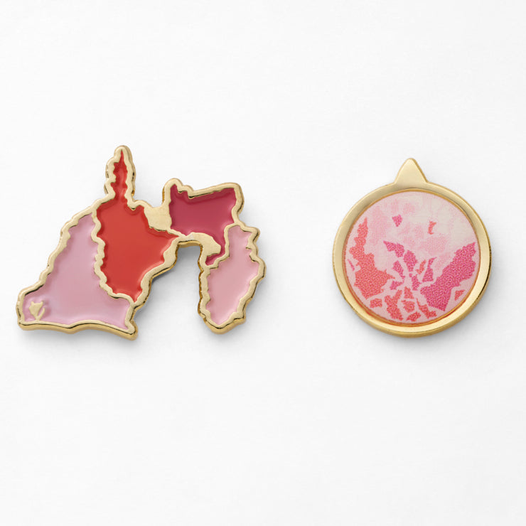47palette カラーピンズプラス(2種)/22静岡県｜地図グッズ｜Map Design
