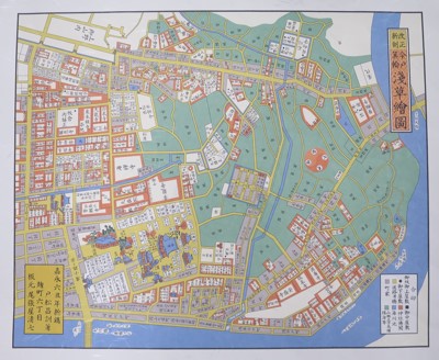 今戸箕輪 浅草絵図 江戸切絵図 尾張屋清七板 複製 / 地図のご購入は