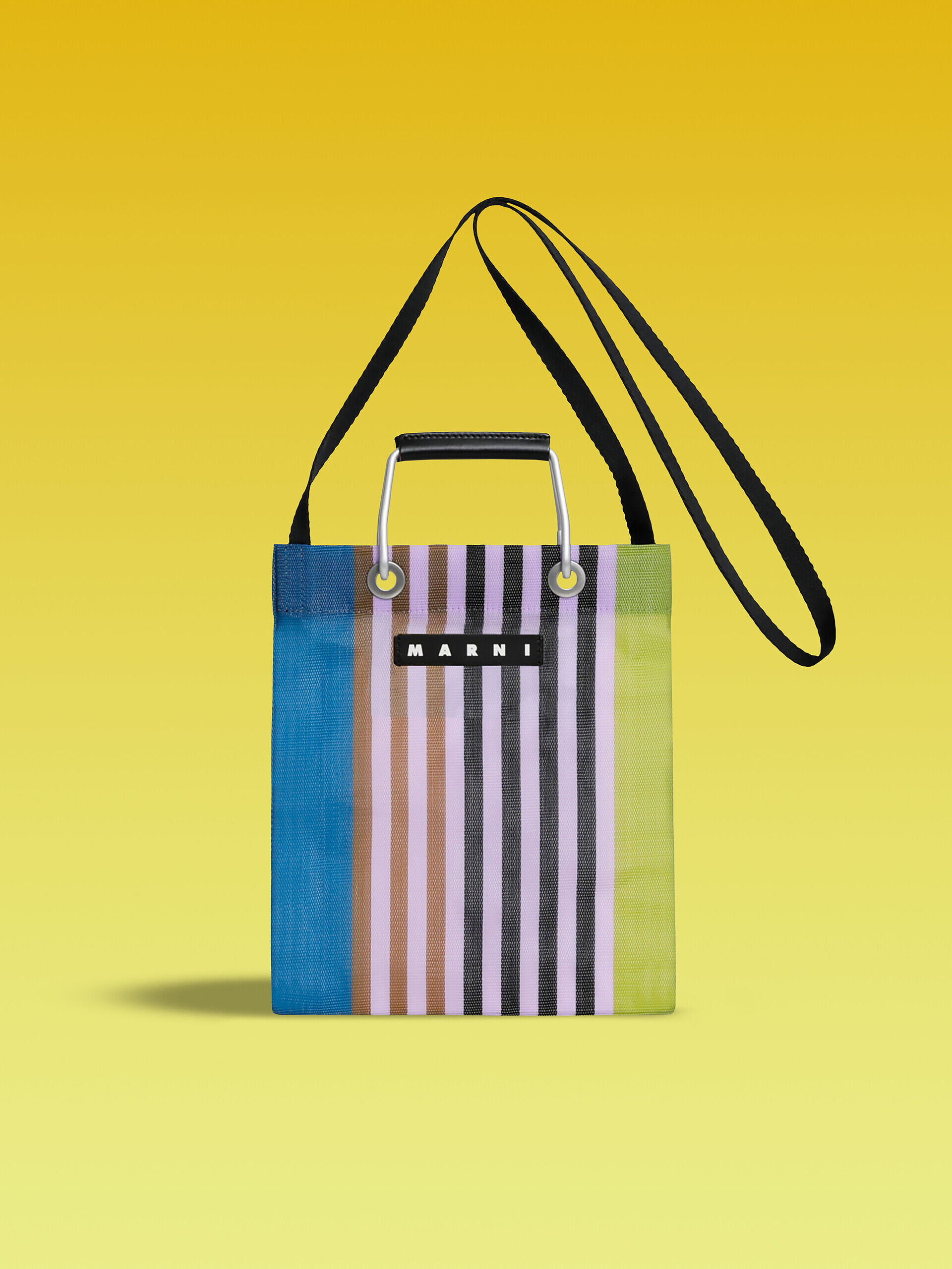 パープル MARNI MARKET STRIPE MINI SHOULDER BAG | Marni