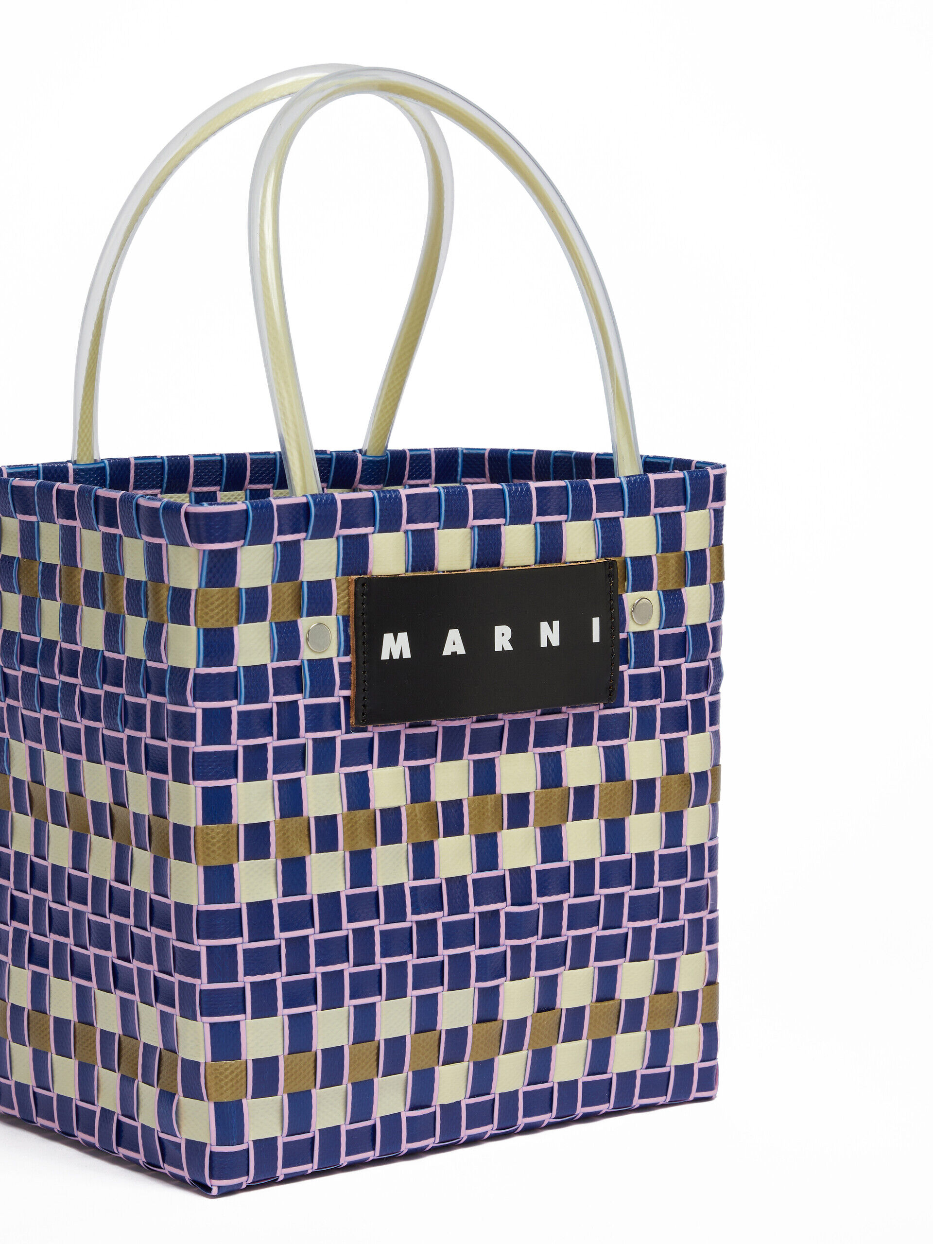 イリスブルー(ダークブルー) MARNI MARKET MINI BASKET BAG | Marni