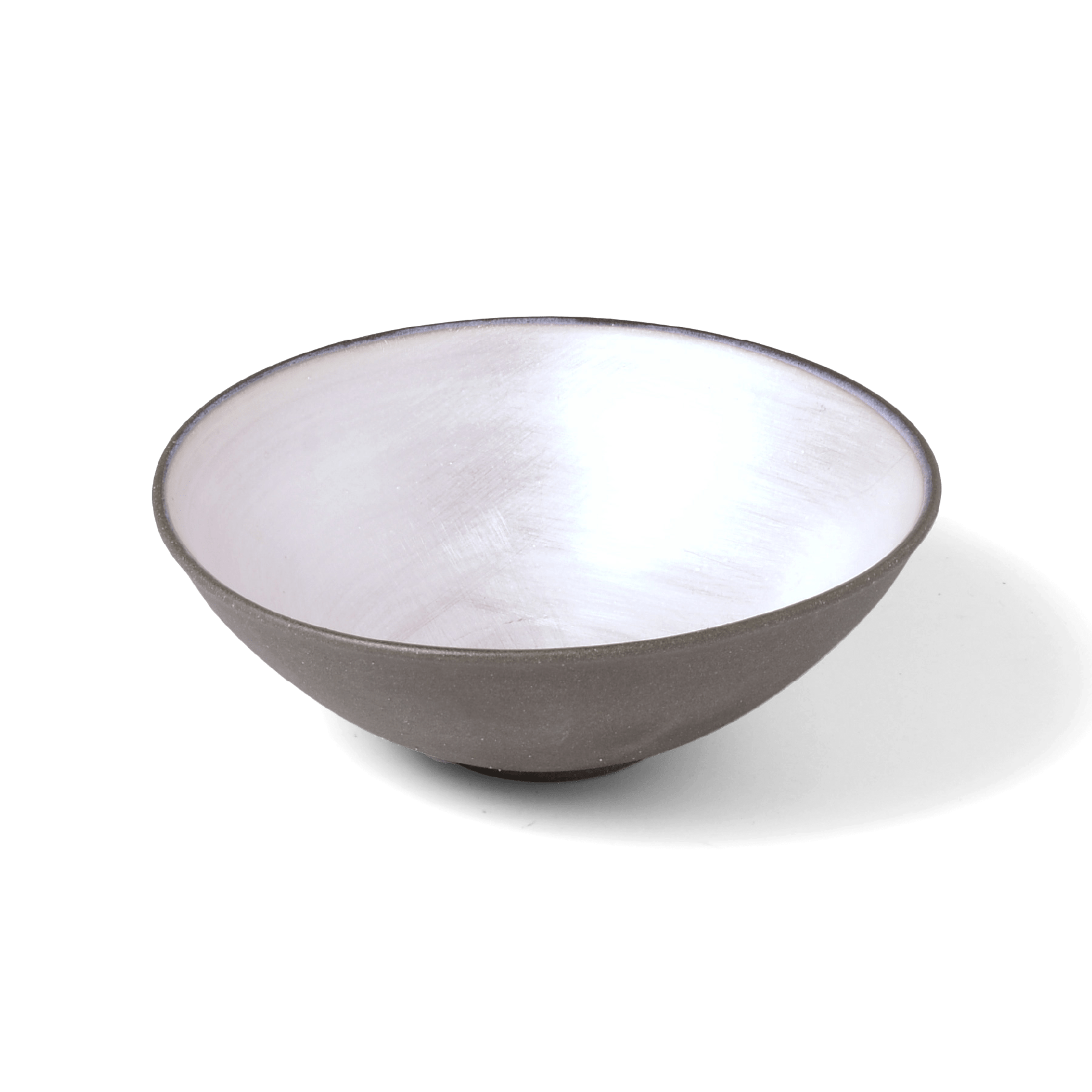 鉢・ボウル :: 15cm-21cm 中鉢・ボウルM :: 黒土銀彩 5寸鉢 - マルミツ