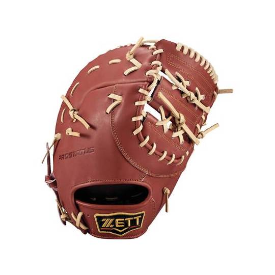 ゼット ZETT プロステイタス軟式ファーストミット ボルドーブラウン