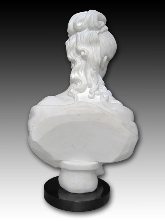 天然大理石彫刻 女神の胸像A｜高級胸像・大理石彫刻｜ガーデンアート増樹