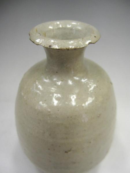 李朝 粉引 徳利 古美術 朝鮮 陶磁器 高さ約13cm 韓国 一輪挿し