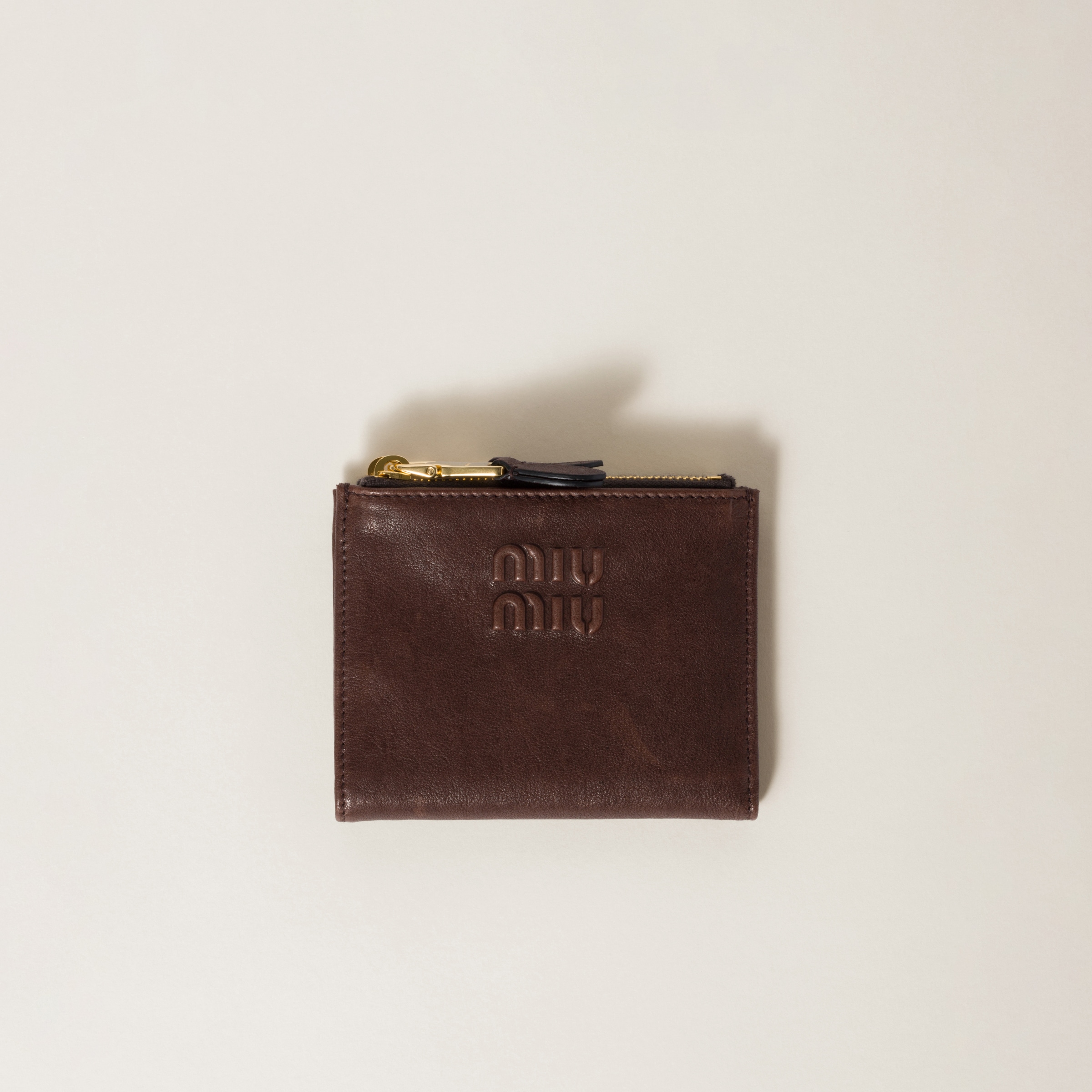 Briarwood Small Nappa Leather Wallet | Miu Miu