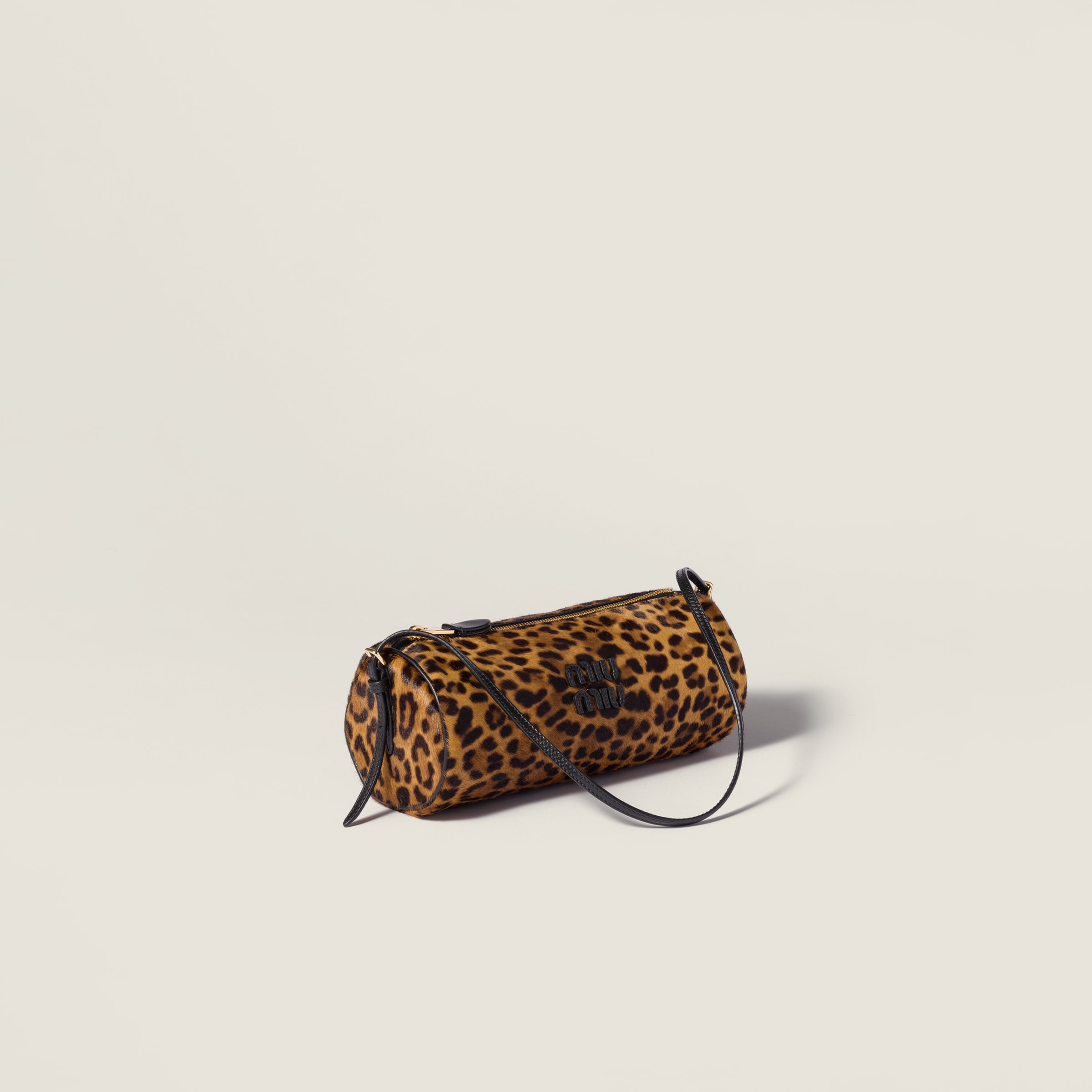 Honey Printed Leather Pouch | Miu Miu