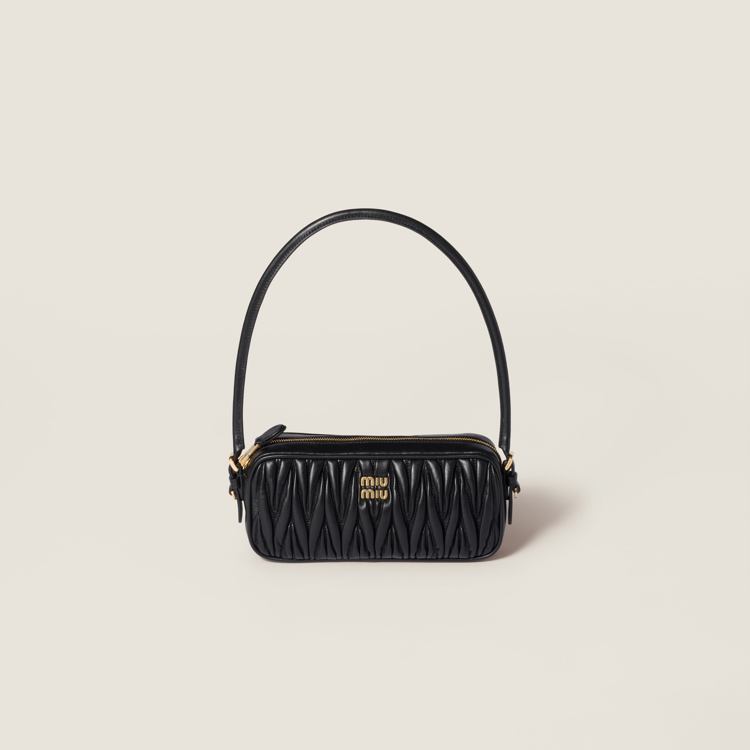 Black Leather Pouch | Miu Miu