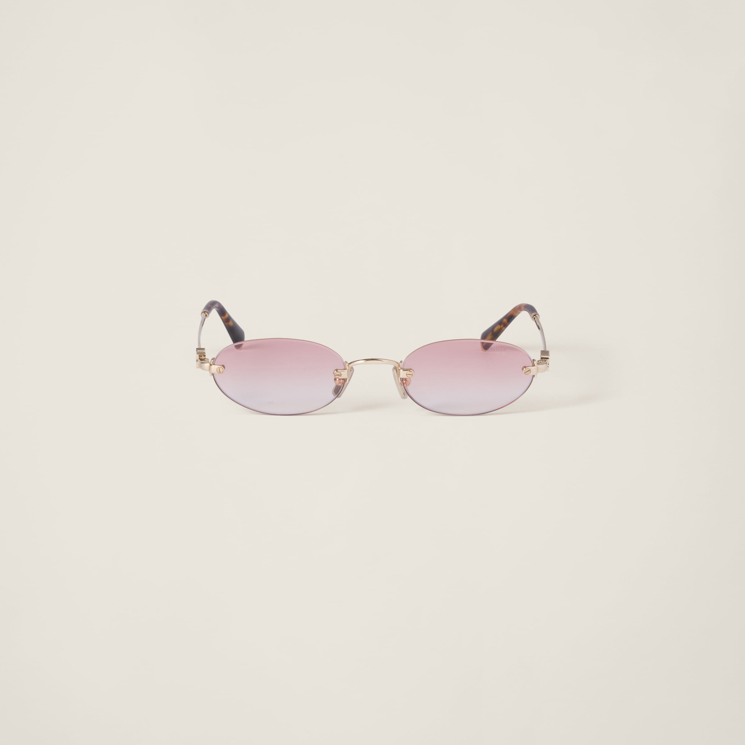 Gradient Pink Lenses Miu Miu Logo Sunglasses | Miu Miu