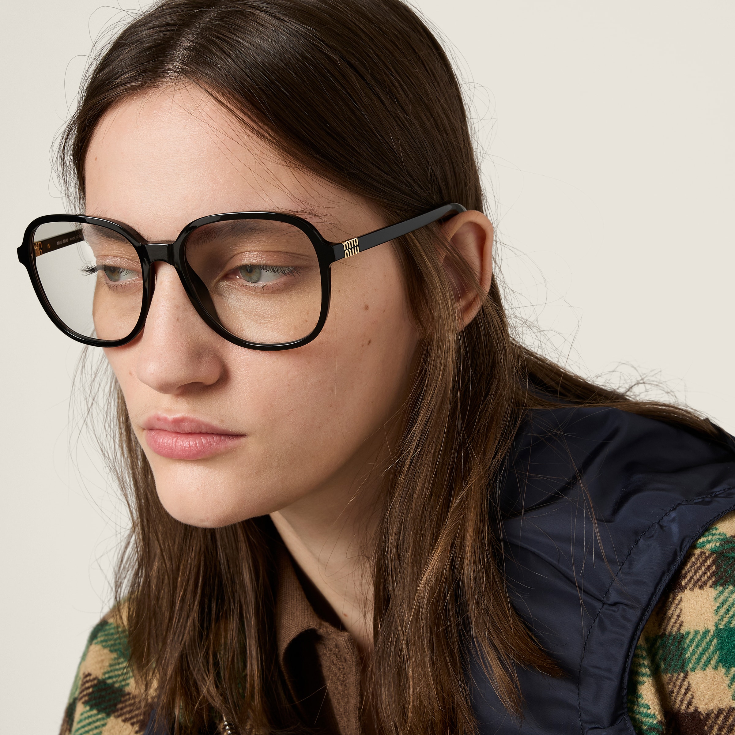 クリアレンズ (ブルーライトカット) ミュウ リガード サングラス | Miu Miu