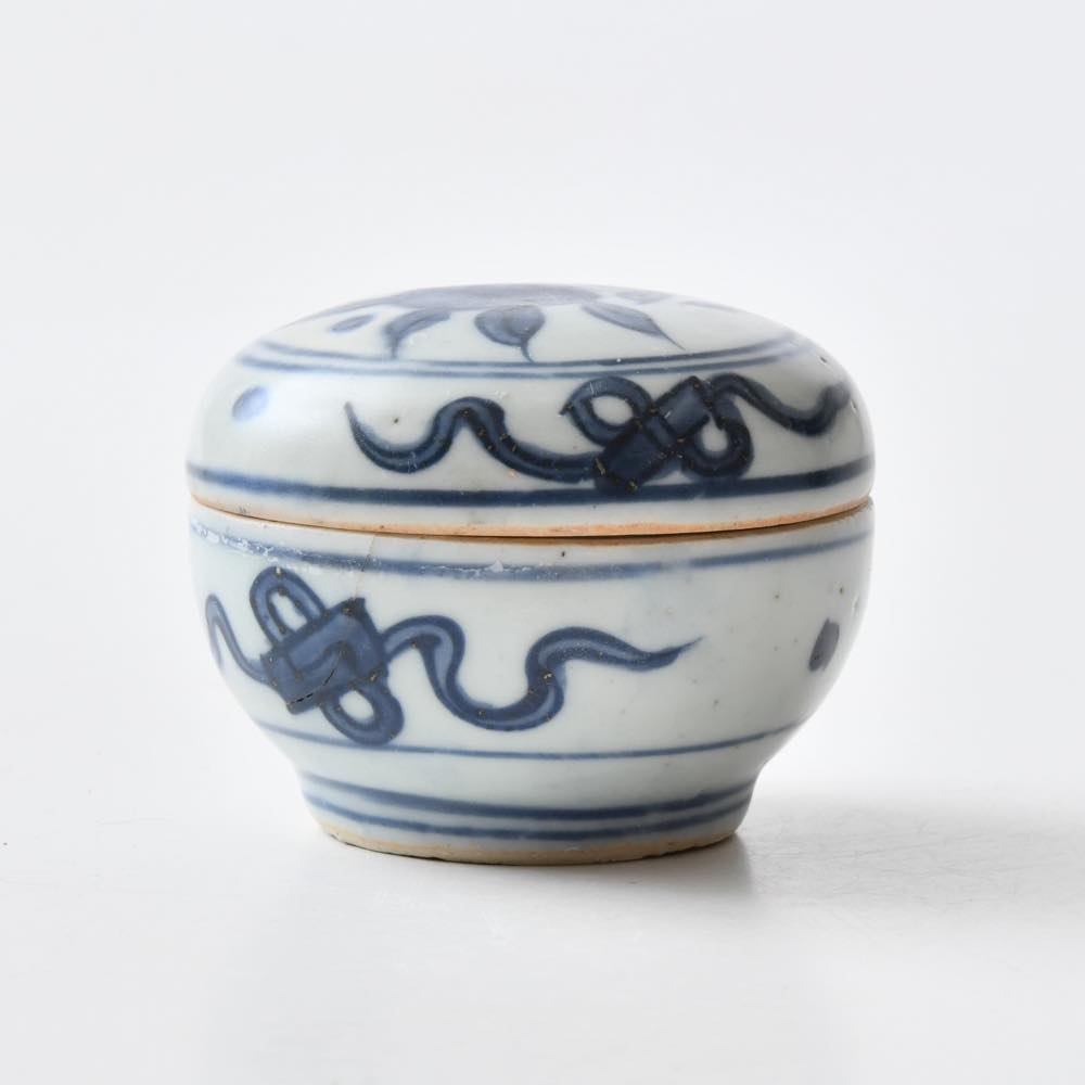 中国 明代 青花合子（香合） ｜ みんげい おくむら （日本と世界の民芸）