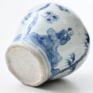 中国 景徳鎮 青花花瓶 人 ｜ みんげい おくむら （日本と世界の民芸）