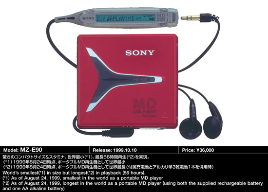 Sony MZ-E90 [MiniDisc Wiki]