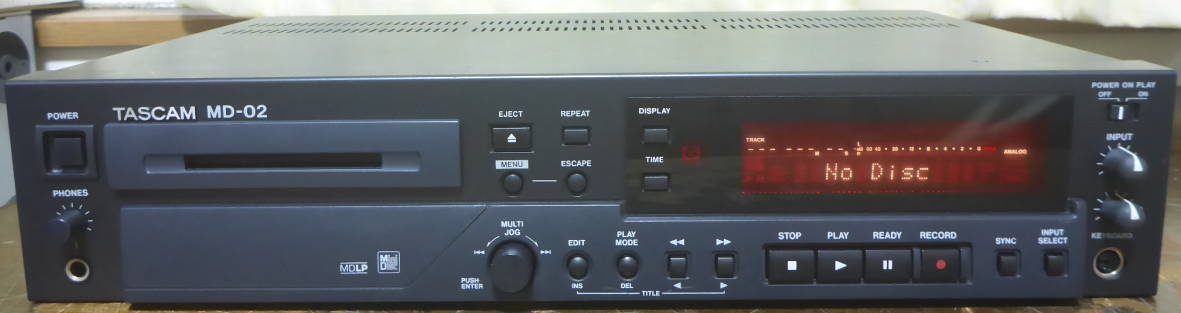 TASCAM MD-02 [MiniDisc Wiki]