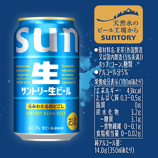 サントリー 生ビール 350ml 24本×2ケースの通信販売
