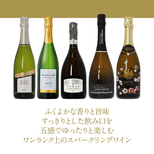 送料無料 【22】こだわりの辛口厳選ワンランク上の美味しい泡5本セット