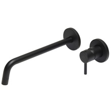 スティック 壁付混合水栓L マットブラック(TA05379)｜洗面所・水回りの