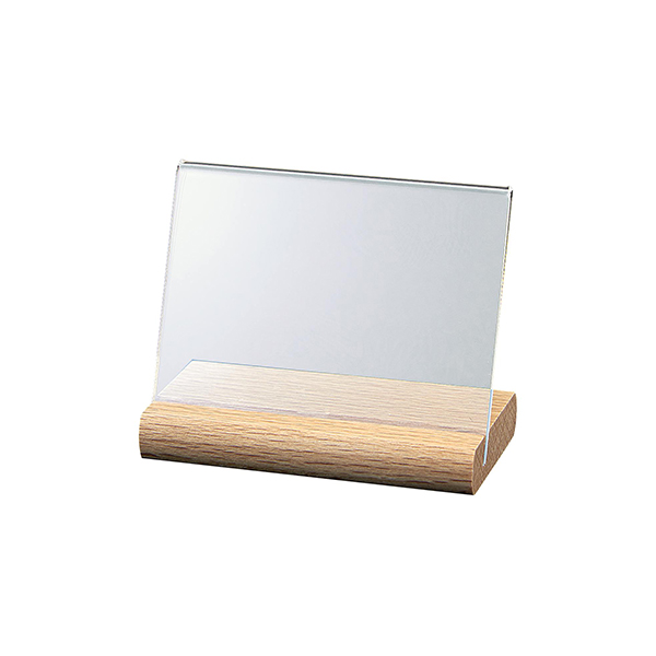 木製L型カード立 W65×H40 店舗用品 販促POP POPスタンド プライス表示