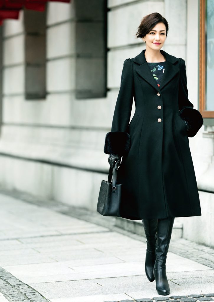 エムズグレイシー シンプル ウール 毛 コート カタログ掲載 大きい