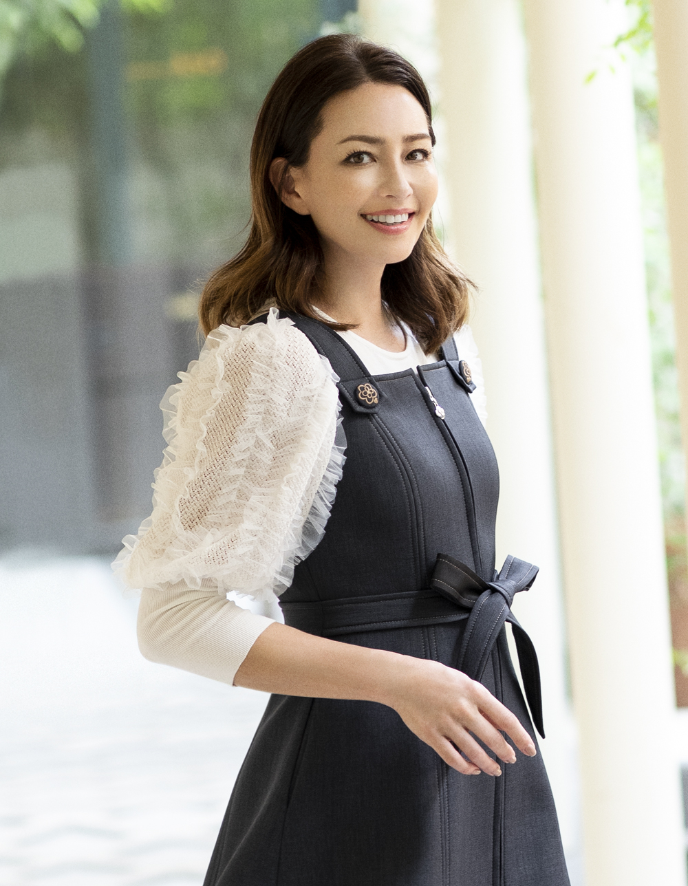 デニム調ボンディングジャンパースカート | msgracy