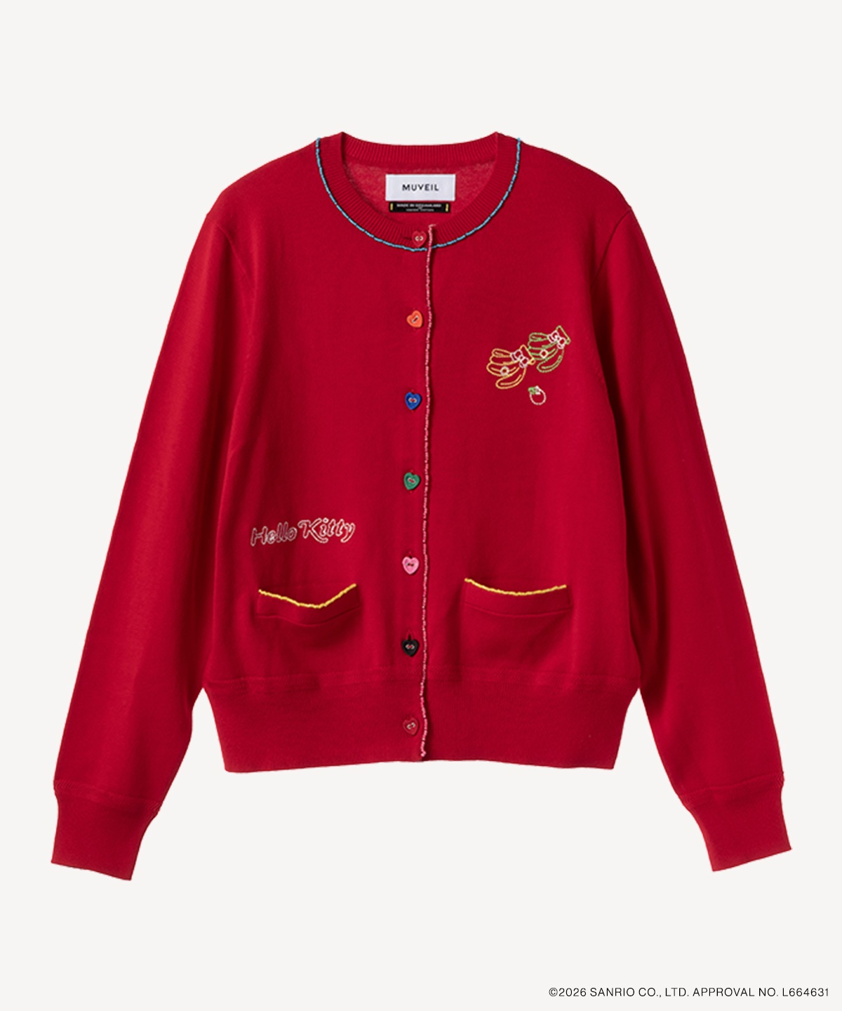 サンリオキャラクターズコラボ ハローキティ カーディガン | MUVEIL