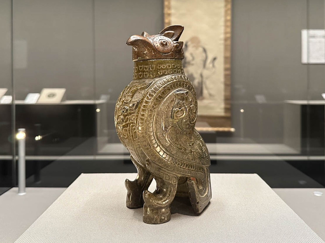 中国美術 彫刻 陶器製 置物 中国古玩美術 花瓶 山水画 焼き物 高さ49